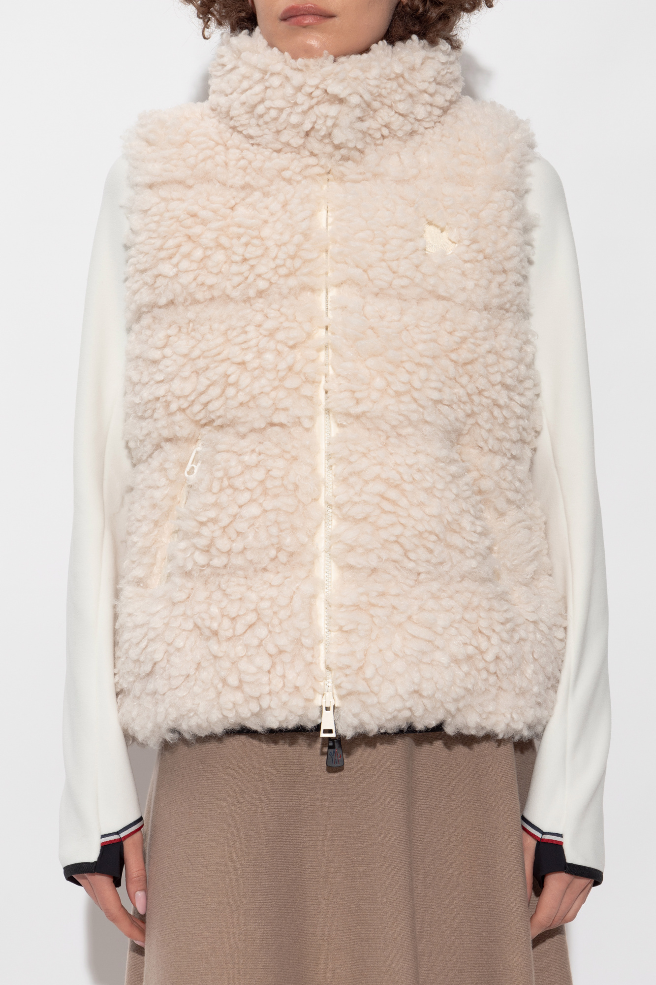 Moncler fur vest best sale